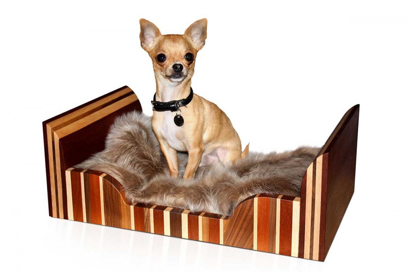 'Canoodle' (Krailler Collection) | Solid wood doggy bed